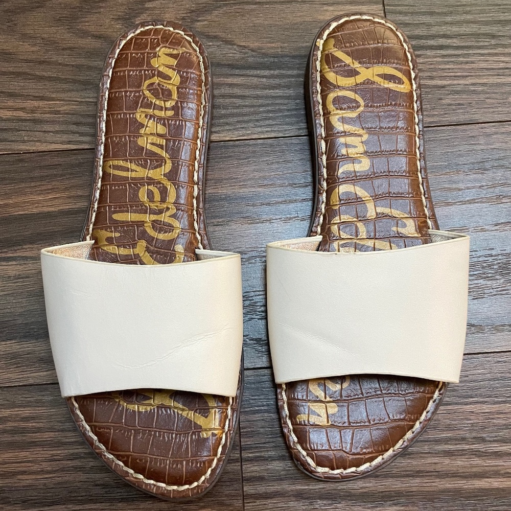 Sam Edelman white slide sandal SZ 7